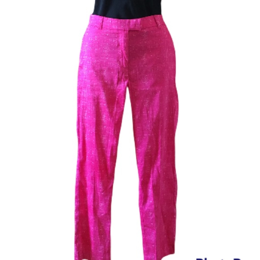 NWT Pink Cropped tailored cotton pants